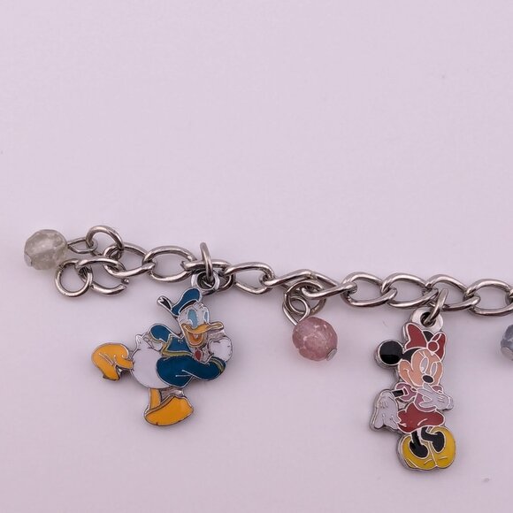 Mickey Mouse Disney 5 Charms Bracelet 7,5'' - Picture 4 of 5